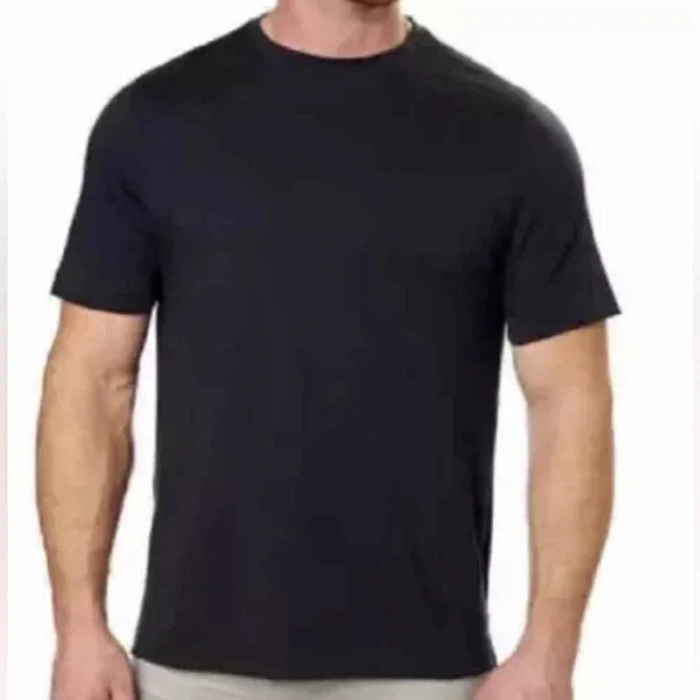 Gerry Men's Light Weight Cool Knit Tee  Medium Black Shortsleeve